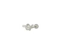 Spero London Knot Sterling Silver Piercing Earring - Silver - Silver
