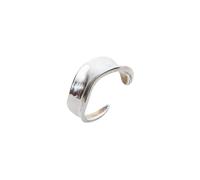 Spero London Large Contour Stack Sterling Silver Ring - Silver - Silver