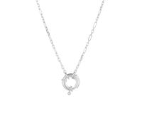 Spero London Large Lock Sterling Silver Chain Necklace - Silver - Silver
