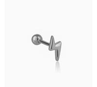 Spero London Lightning Bolt Bead Back Earring Sterling Silver - Silver - Silver