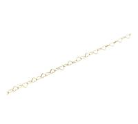 Spero London Love Heart Sterling Silver Chain Bracelet - Gold - Gold