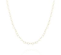 Spero London Love Heart Sterling Silver Chain Necklace - Gold - Gold