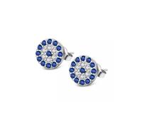 Spero London Mini Evil Eye Stud Earring in Sterling Silver