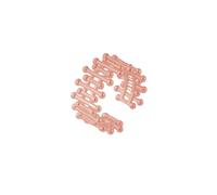 Spero London Multiple Bar Bead Design Sterling Silver Ring - Rose Gold - Rose Gold