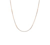 Spero London Six Beads Sterling Silver Necklace Chain - Rose Gold - Rose Gold