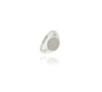 Spero London Star Sun Stackable Sterling Silver Signet Ring - Silver
