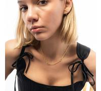 Spero London Sterling Silver Chain and Link Necklace - Gold - Gold