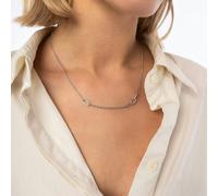 Spero London Sterling Silver Chain and Link Necklace - Silver - Silver