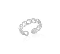 Spero London Sterling Silver Chain Ring - Silver - Silver