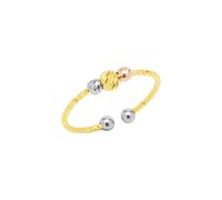 Spero London Sterling Silver Dorissa Beaded Adjustable Ring
