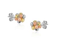 Spero London Sterling Silver Dorissa Beaded Stud Earrings - Rose Gold - Rose Gold