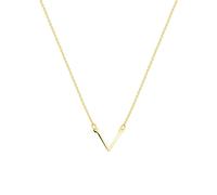 Spero London Sterling Silver Essential V Wishbone Necklace - Gold - Gold