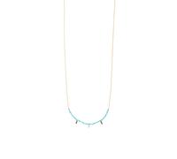 Spero London Sterling Silver Gold Plated Turquoise Necklace