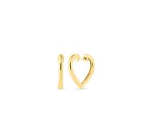 Spero London Sterling Silver Heart Hoop Earrings - Gold - Gold