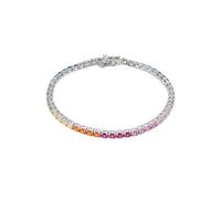 Spero London Sterling Silver Large Rainbow Tennis Bracelet