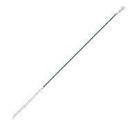 Spero London Sterling Silver Mini Green Tennis Bracelet - 3mm