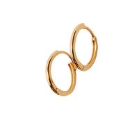 Spero London Sterling Silver Oval Hoop Earrings - Rose Gold - Rose Gold