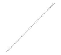 Spero London Sterling Silver Rectangular Large Chain Bracelet - Silver - Silver