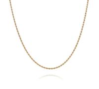 Spero London Sterling Silver Rope Chain Necklace - Rose Gold - Rose Gold