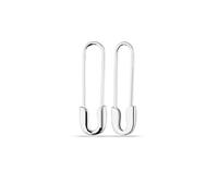 Spero London Sterling Silver Safety Pin Earrings - Silver - Silver