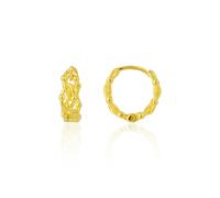 Spero London Sterling Silver Twisted Bead Earrings - Gold - Gold