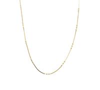 Spero London Three Bead Sterling Silver Chain Satellite Necklace - Gold - Gold