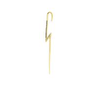 Spero London True Lightning Gemstones Sterling Silver Bolt Ear Crawler - Gold - Gold
