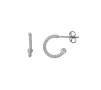Spero London Twisted Bead End Sterling Silver Earrings - Silver - Silver