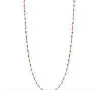 Spero London Twisted Curb Singapore Sterling Silver Chain Adjustable size - Rose Gold - Rose Gold