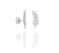 Spero London Wheat Earrings Ear Of Wheat Sterling Silver Stud Earrings - Silver - Silver