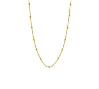 Spero London Women's Bead Chain Sterling Silver Satellite Necklace in Gold Spero London Gold One Size