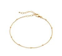 Spero London Women's Bead Curb Chain Sterling Silver Adjustable Satellite Bracelet in Gold Spero London Gold One Size