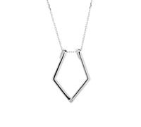 Spero London Women's Fine Diamond Rhombus Ring Holder Necklace in Sterling Silver Spero London Silver One Size