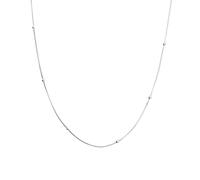 Spero London Women's Italian Bead Chain Sterling Silver Satellite Necklace Spero London Silver One Size