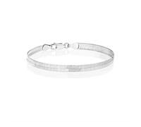 Italian Herringbone Sterling Chain Bracelet Spero London Silver One Size