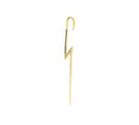 Spero London Women's Real Colours Sterling Silver Lightning Bolt Earring Crawler in Gold Spero London Gold One Size