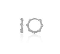 Spero London Women's Seven Bead Sterling Silver Hoop Earrings Spero London Silver One Size