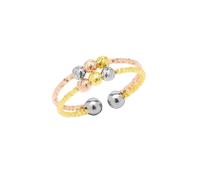 Spero London Women's Sterling Silver Dorissa Double Layer Mix Color Ring Spero London Multicolor One Size