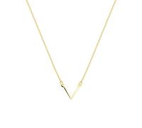 Spero London Women's Sterling Silver Essential V Wishbone Necklace in Gold Spero London Gold One Size
