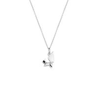 Spero London Women's Sterling Silver Origami Squirrel Necklace Spero London Silver One Size