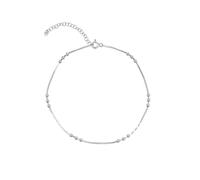 Spero London Women's Sterling Silver Tree Bead Chain Anklet Spero London Silver One Size