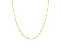Spero London Women's Twisted Beads Sterling Silver Chain Necklace in Gold Spero London Gold One Size