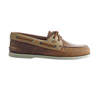 Sperry Men's A/O 2-Eye Leather Boat Shoe, Sahara/Oatmeal, 7 UK medium