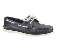 Sperry Authentic 2 Eye Leather Mens Navy Boat Shoes - Size UK 6.5