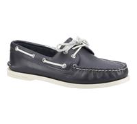 Sperry Authentic 2 Eye Leather Men's Navy Boat Shoes UK 8