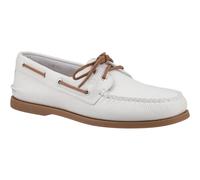 Sperry Authentic 2 Eye Leather Mens White/Gum Boat Shoes - Size UK 8