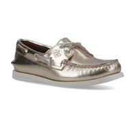 Sperry Authentic 2 Eye Leather WoMens Gold Boat Shoes - Size UK 3.5