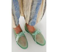 Sperry Authentic Original 2-Eye Jelly Boat Shoes Shoe at Free People in Sage, Size: US 9 - female