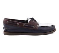 Sperry Authentic Original 2 Eye Leather Men's Navy/White/Brown Boat Shoes UK 9