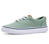 Sperry CVO Boys' Striper Ii (Little Big Kid) Trainers, sage green canvas, 14 UK